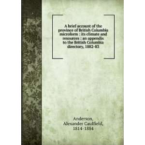   directory, 1882 83 Alexander Caulfield, 1814 1884 Anderson Books