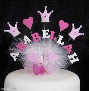   BIRTHDAY CAKE TOPPER 1st 2nd 3rd 4th 5th ANY NAME, AGE, COLOURS  