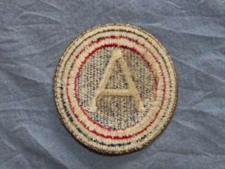 PATCH WW2 US ARMY 3RD ARMY OD BORDER AS REMOVED COTTON CUTEDGE 