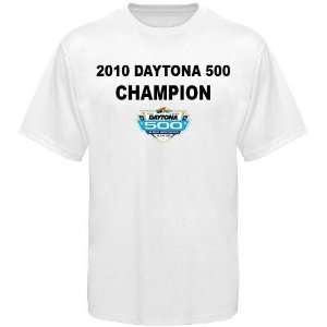  NASCAR Tony Stewart White 2010 Daytona 500 Champion T 