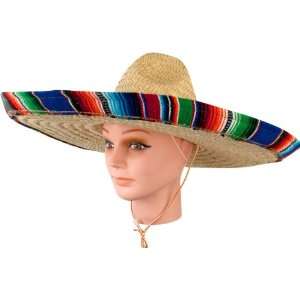  Adult Mexican Sombrero Hat with Serape Band: Toys & Games