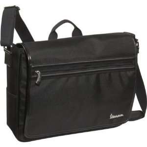   Mens Premium Black Laptop Messenger Shoulder Bag ~ Nylon Everything