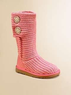 NIB UGG Crochet Cardy Boots Sorbet Pink Girls 13, 1 or 5 (Womens 7 