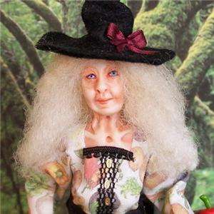 AUNTIE JEANETTA ooak 1:12 WITCH doll by Soraya Merino  