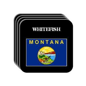  US State Flag   WHITEFISH, Montana (MT) Set of 4 Mini 