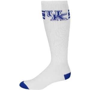  Kentucky Wildcats White Retro Knee High Tube Socks: Sports 