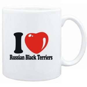  Mug White  I LOVE Russian Black Terriers  Dogs: Sports 