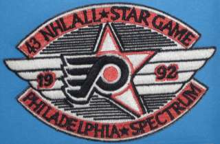 PHILADELPHIA FLYERS 43rd ALL STAR GAME PATCH NHL CREST  