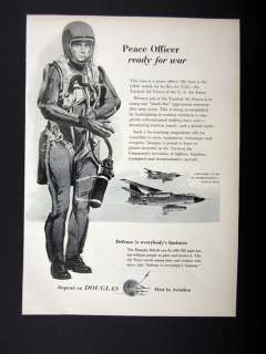 Douglas RB 66 Jet TAC Tactical Air Command Pilot Art 1955 print Ad 