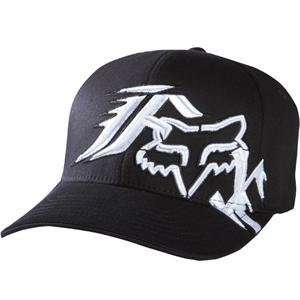   : Fox Racing Unify Flexfit Hat   Small/Medium/Black/White: Automotive