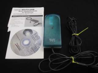 This is a used Hauppauge WinTV USB extrenal USB box with software.