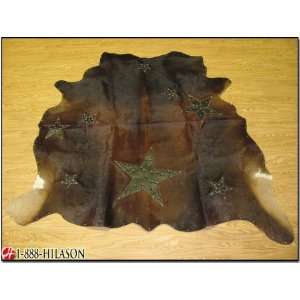   Full Cowhide Skin Rug Carpet With 3d Designs: Sports & Outdoors