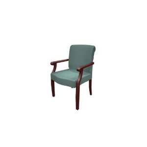 National Justice Vinyl Guest Chair, Mirage (Teal): Office 