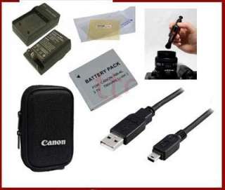 lcd+case+usb+charger+battery+pen canon IXUS115 HS NB 4L  