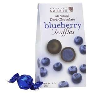Blueberry Truffles, Dark Chocolate Shell 2.6 Oz:  Grocery 
