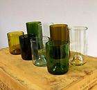 reflesh glass recycled wine bottle 16 oz tumblers set 4