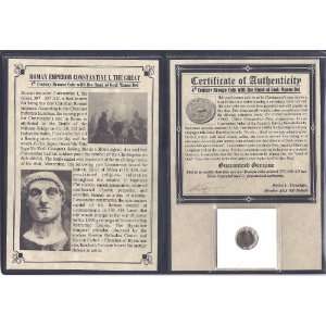  Roman Constantine I Hand of God Coin with Album and 