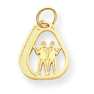  14K Gold Gemini Charm [Jewelry]