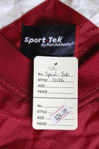 Sport Tek Nylon V Neck Windbreaker Jacket RED JP72 *2XL  