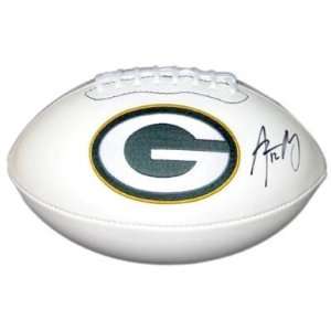  Aaron Rodgers Autographed Football: Sports & Outdoors