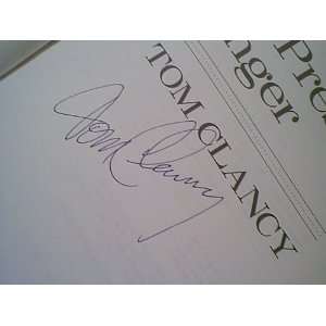  Clancy, Tom Clear And Present Danger 1989 Book Signed 