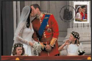 CANADA Sc# 2478 KATE & WILLIAM ROYAL WEDDING MAXICARD # 9  