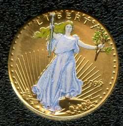 American Gold 1999 Eagles 1/10 Ounce Colorized $5 Coins  
