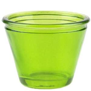  Six Lime Bebop Glass Votives