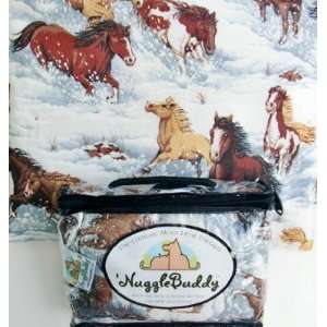  Cold Pack Combo for Horse Lovers! WILD HORSES Fabric with SPEARMINT