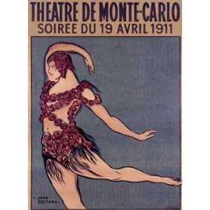  Jean Cocteau   Theatre Monte Carlo Giclee on acid free 