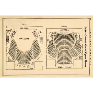  1919 Print Balcony Cohans Grand Opera House Seating 