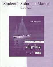 Student Solution Manual t/a Elementary & Intermediate Algebra 