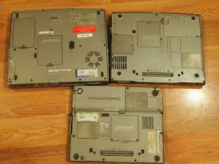 Lot of 3 dell Latitude D400,Inspiron 600m and Inspiron 1100 for parts 