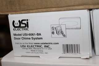 USI ELECTRIC USI 6061 BA DOOR BELL CHIME SYSTEM NIB!  
