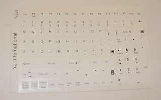 English US only Keyboard Sticker   Black / White 108 keys high quality 