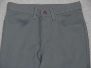 GREAT VINTAGE 1970s LEVIS STA PREST BOOT CUT POLYESTER PANTS 28x30 