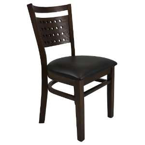  Peg Holed Back Style Dining Chair   Mahogany Stain: Home 