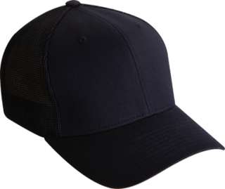   Cotton Trucker Fitted Baseball Blank Plain Hat Cap Flex Fit  