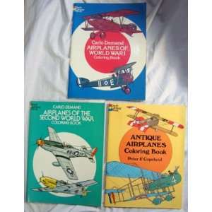   War Airplane Coloring Books: Carlo Deman; Peter F. Copeland;: Books
