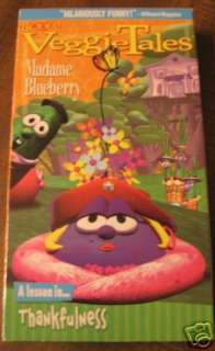 VeggieTales Madame Blueberry VHS VIDEO~ONLY $2.75 SHIP 045986021311 
