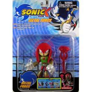    Sonic X METAL FORCE Knuckles with Light Up Weapon: Toys & Games