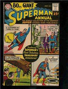 80 Page Giant #1, Superman Annual (#9), 1964, VG+  