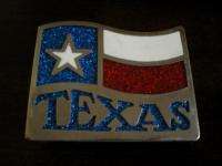 TEXAS STATE FLAG Belt BUCKLE Large Heavy INLAY PSS West WESTERN Cowboy 