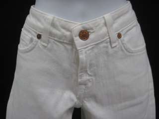 RAVEN DENIM White Denim Straightleg Jeans Pants Sz 25  