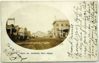 Dann Real Photo Postcard RPC, Goldfield, Nevada  