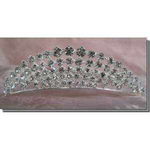  Bridal Wedding Tiara Crown With Round Crystals 71654 