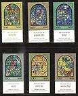   515 520 MNH CHAGALLS STAINED GLASS WINDOWS Tribes of Israel: Gad, Dan