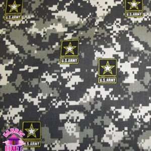  44 Wide US Military Army Strong Digicam Camouflage Print 