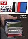 Deluxe Aluma Aluminum Wallet Men Women Credit Card Holder RFID Blocker 