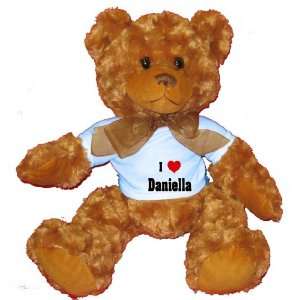  I Love/Heart Daniella Plush Teddy Bear with BLUE T Shirt 